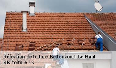 Les travaux de réfection de la toiture à Bettoncourt Le Haut dans le 52230
