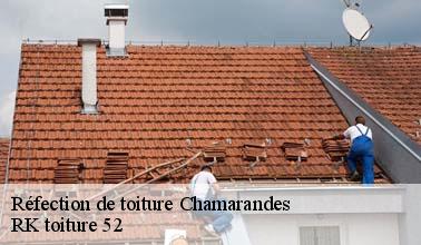 Les travaux de réfection de la toiture à Chamarandes dans le 52000