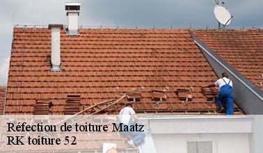RK toiture 52 et les travaux de réfection de la toiture à Maatz dans le 52500 et ses environs