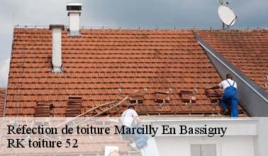 Les travaux de réfection de la toiture à Marcilly En Bassigny dans le 52360