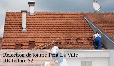 Qui peut effectuer les travaux de réfection des toits des maisons à Pont La Ville dans le 52120?