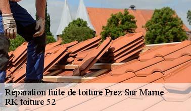 L'intervention de RK toiture 52 pour effectuer les travaux de réparation des fuites sur le toit à Prez Sur Marne dans le 52170