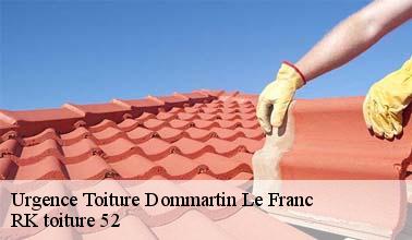 Les aptitudes de RK toiture 52 pour effectuer les travaux d'urgence pour les fuites de toit à Dommartin Le Franc dans le 52110