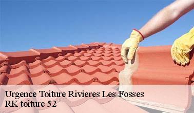 Les travaux d'urgence pour les fuites de toit à Rivieres Les Fosses dans le 52190