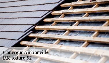 Les travaux de rénovation de la toiture d'un immeuble à Ambonville dans le 52110 et les localités avoisinantes