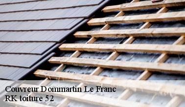 Qui peut effectuer les travaux de rénovation de la toiture d'un immeuble à Dommartin Le Franc dans le 52110 ?