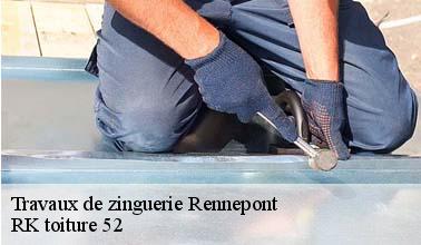 Les travaux de réparation des gouttières à Rennepont dans le 52370 et ses environs
