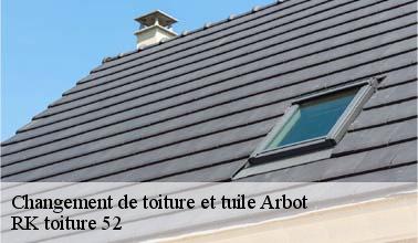 Qui peut s'occuper du changement des tuiles à Arbot dans le 52160 ?