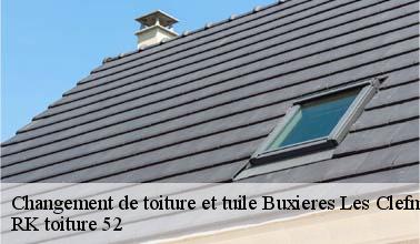 Le changement des tuiles à Buxieres Les Clefmont dans le 52240