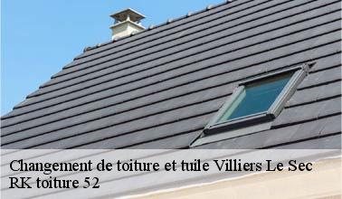 Les travaux de changement des tuiles à Villiers Le Sec dans le 52000